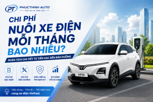 Chi phí nuôi xe điện mỗi tháng