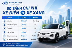 So sánh chi phí xe xăng và xe điện