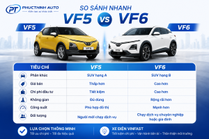 VF5 hay VF6 phù hợp để chạy dịch vụ? So sánh chi tiết về chi phí đầu tư, vận hành, không gian, khả năng vận hành và tư vấn chọn xe cho người mới bắt đầu.